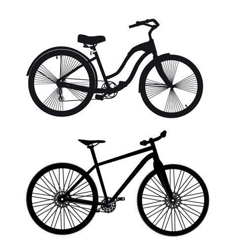 Bicycle Silhouette. Vector Illustrator 4549622 Vector Art at Vecteezy