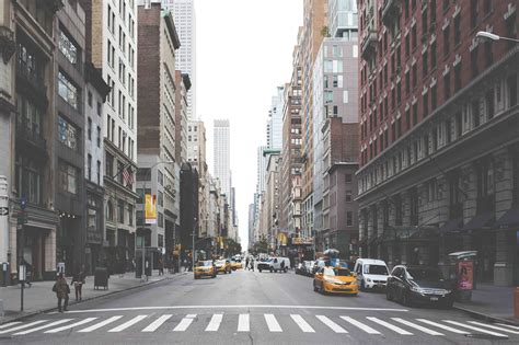 Free Images : pedestrian, street, crossing, town, alley, new york city, cityscape, downtown, cab ...