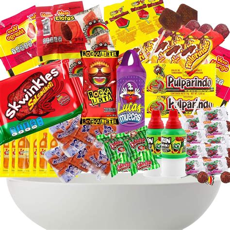 Mexican Candy Assortment Bag Mix (20 Best Mexican Snacks Variety Of Spicy, Sweet And Sour ...