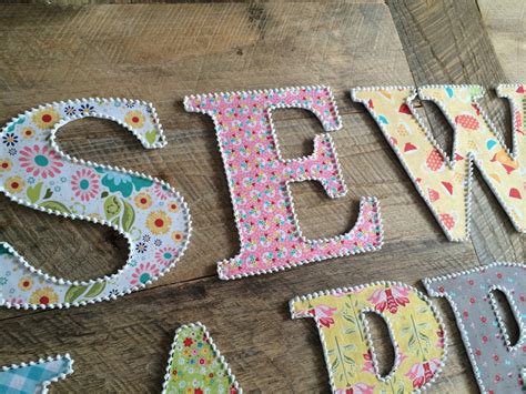 Fabric Covered Letters