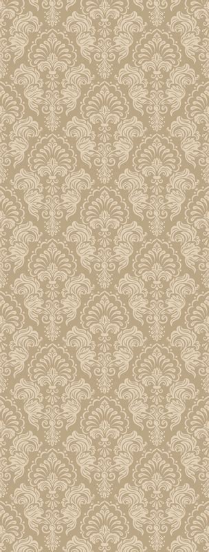 Beige damask style classic wallpaper patterns - TenStickers