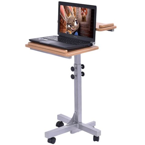 Adjustable Portable Rolling Laptop Stand