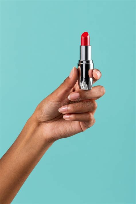 Crop Black Woman Showing Lipstick Stock Image - Image of feminine, cosmetic: 271592679