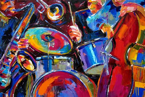 Debra Hurd Original Paintings AND Jazz Art: Jazz Art music painting abstract by Debra Hurd