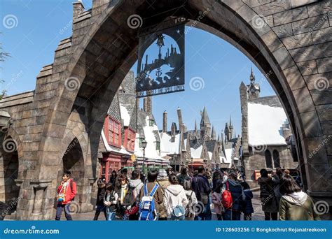 Hogsmeade Village in Harry Potter Attraction Zone in Universal Studio Japan Editorial Photo ...