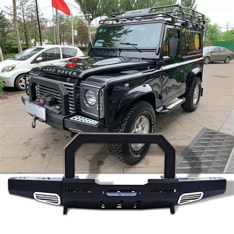 4x4 Accessories Parts For Land Rover Defender 90 110 Front Bumper U Bar Front Bumper Cover Bull ...