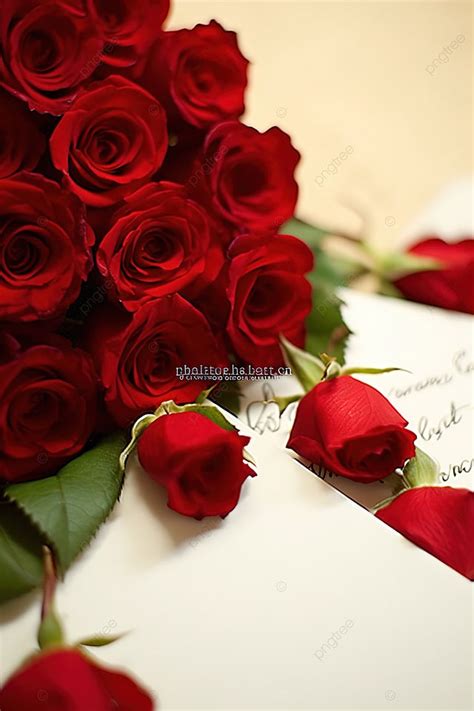 I Love You With Roses And Letter Background Wallpaper Image For Free Download - Pngtree