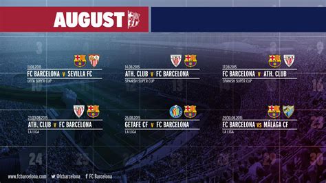 FC Barcelona 2015-2016 Full La Liga Fixtures - Soccernet NG