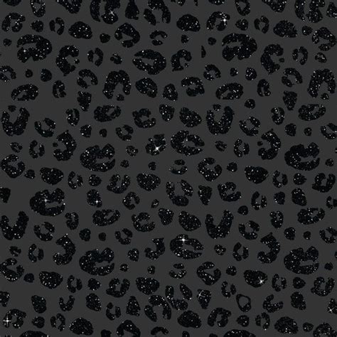 Black Matte Glitter Leopard Cheetah Digital Paper Background INSTANT DOWNLOAD Print and Cut File ...