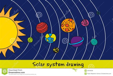 Solar System Drawing For Kids at GetDrawings | Free download