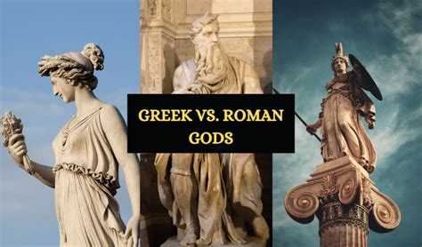 Greek Gods Vs Roman Chart