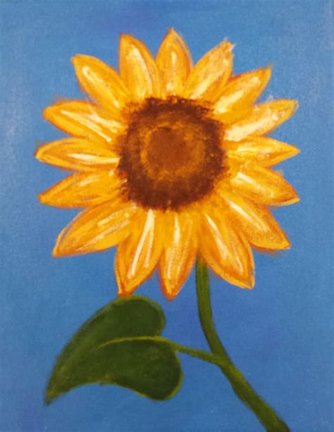 Angela Anderson Art Blog: Sunflower Paintings - Kids Art Lessons