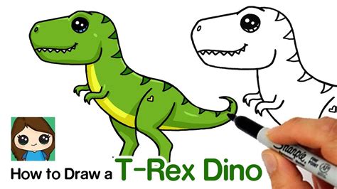 Draw Dinosaur Easy | Fasci Garden