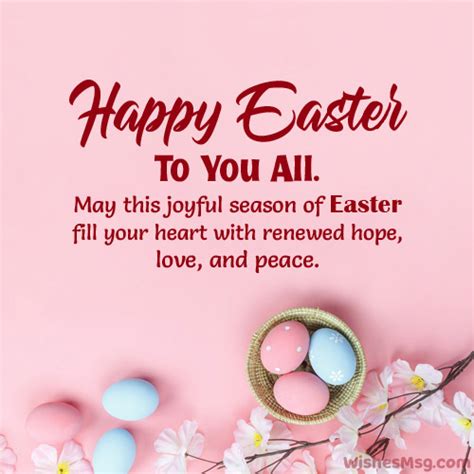 150 Happy Easter Wishes, Messages & Greetings | WishesMsg | Happy easter messages, Happy easter ...