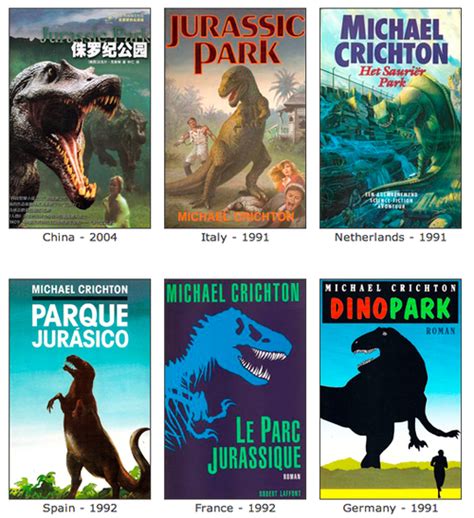 Jurassic Park Book Covers in Different Countries | Jurassic park book, Jurassic park, Book cover