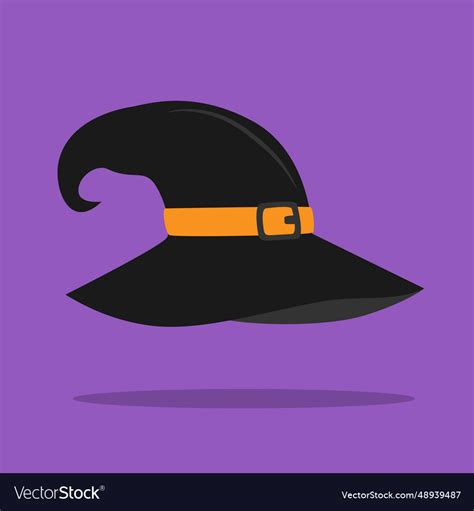 Witch hat halloween Royalty Free Vector Image - VectorStock