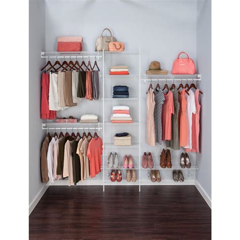 Ventilated Wire Closet Organizer Kit with Handy Hanging Rods Shelving System NEW 75381050371 | eBay