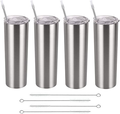 Wholesale Stainless Steel Skinny Tumbler Set, Insulated Travel Tumbler with Closed Lid Straw ...