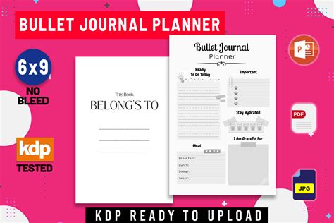 Bullet Journal Planner Graphic by KDP Studio · Creative Fabrica