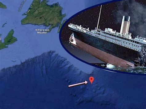 Titanic Location On Google Maps