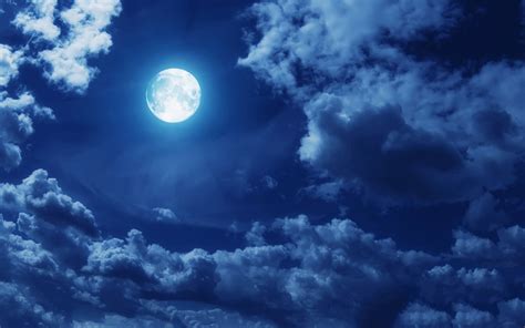 #2938033 / moon clouds sky moonlight wallpaper