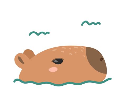 Cartoon capybara. Cute capybara face icon 24649111 Vector Art at Vecteezy