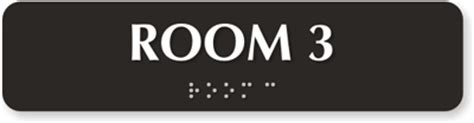 Braille Room Signs | Braille Room Number Signs