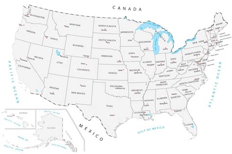 Us Map & Capitals - Dolley Hollyanne