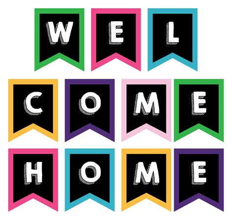 Welcome Home Banner Printable Free | Welcome banner printable, Welcome home banners, Welcome ...