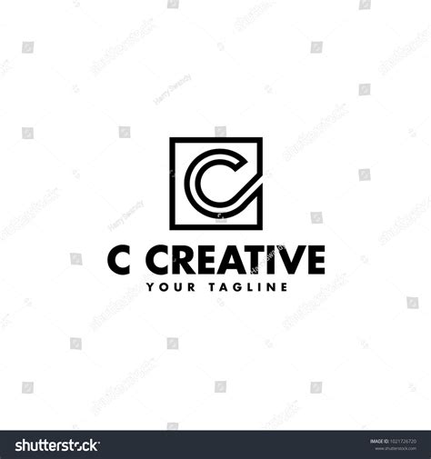 Letter C Logo Design Black White Stock Vector (Royalty Free) 1021726720 | Shutterstock