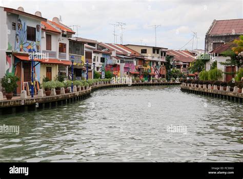 Street art along Malacca River, Malacca, Malaysia Stock Photo - Alamy