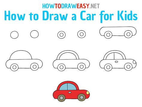 How Draw A Car By Steps