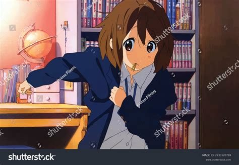 Beautiful Anime Girl Library Stock Vector (Royalty Free) 2233120769 | Shutterstock