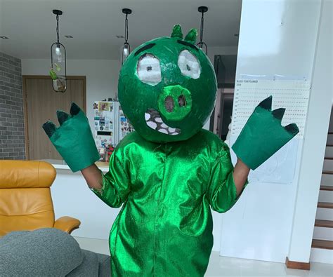 How to Make an Angry Birds Pig Costume : 15 Steps - Instructables