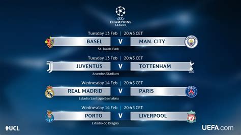 This week's UCL fixtures! ? Excited?! | UEFA Champions Leagu | Scoopnest