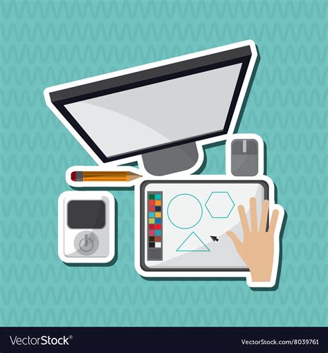 Office icon design Royalty Free Vector Image - VectorStock