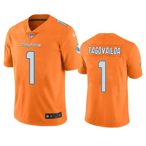 Men's Tua Tagovailoa Miami Dolphins color rush jersey orange