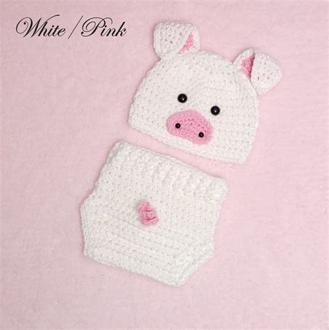 Newborn Baby Pig Outfit Crochet Baby Pig Hat pig Beanie | Etsy