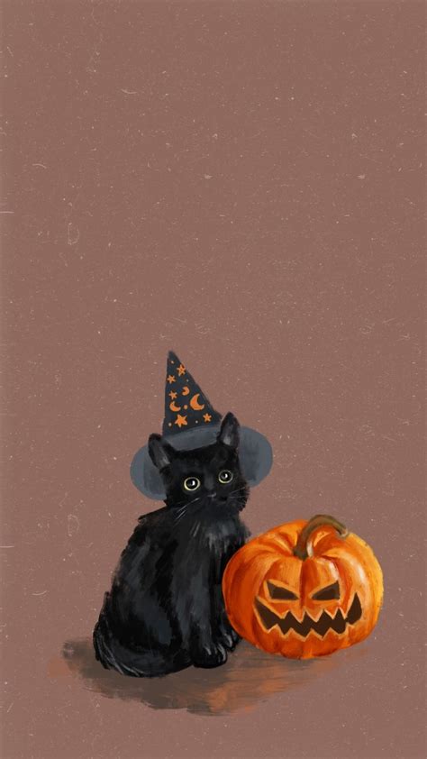 Halloween Cat Phone Screensaver :) | Halloween wallpaper iphone, Halloween wallpaper iphone ...