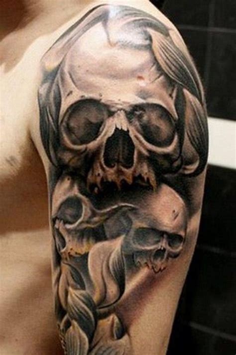 85 Scary Skull Tattoo Designs To Ink - Lava360 | Skull sleeve tattoos, Skull tattoo design ...