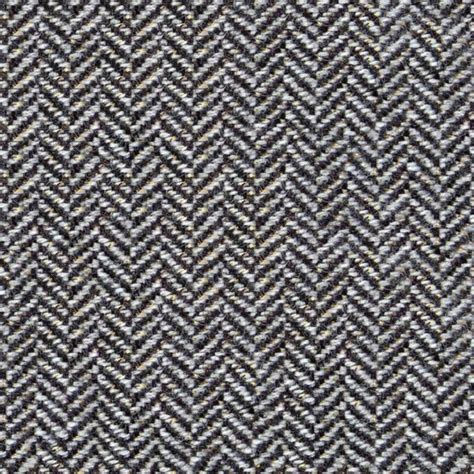 Grey Herringbone Wool Tweed Pattern