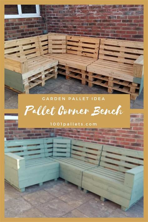 DIY Garden Bench Ideas - Free Plans for Outdoor Benches: Garden Pallet Bench Ideas