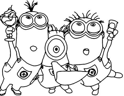 Despicable Me - The Minions Kevin Stuart and Bob are happy