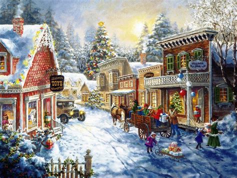 Christmas Village Backgrounds - WallpaperSafari