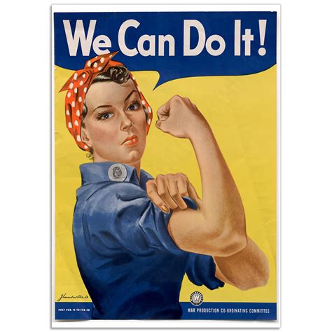 We Can Do It. Rosie the Riveter | Vintage Propaganda Poster | Just Posters