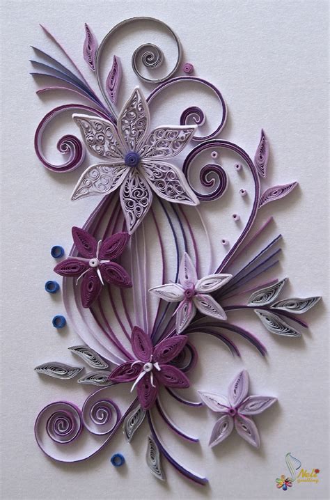 Neli Quilling Art: Quilling cards-flowers