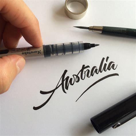 Brush Pen Calligraphy & Lettering: Instagram Sessions on Behance