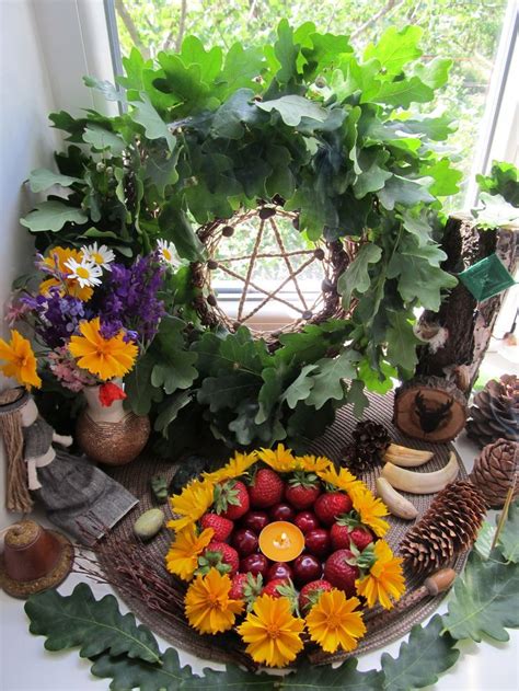 Litha altar 2017 / Midsummer altar | Wiccan altar, Witchcraft altar, Litha