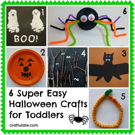 6 Super Easy Halloween Crafts for Toddlers