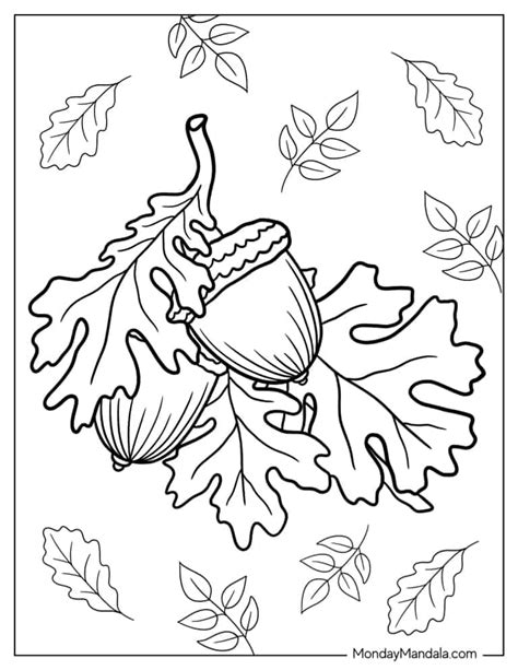 Fall Leaves Coloring Pages - Free Coloring Pages Printables